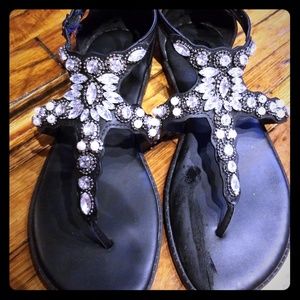 Torrid flat Jeweled sandals 8.5